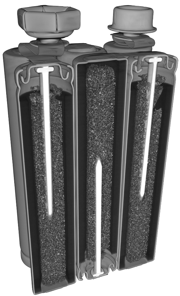 X-ray inspection of a battery slice