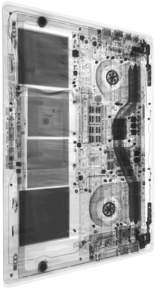 X-ray inspection of a laptop