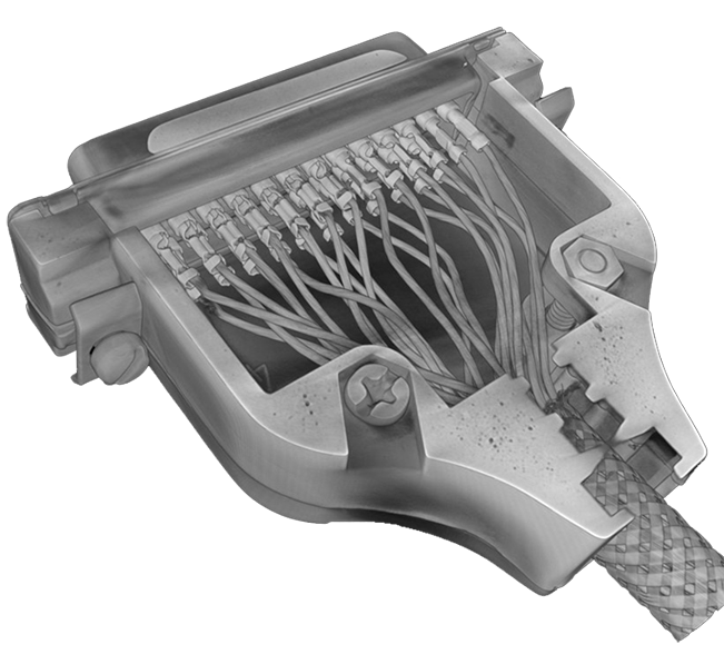 X-ray inspection of an electrical connector
