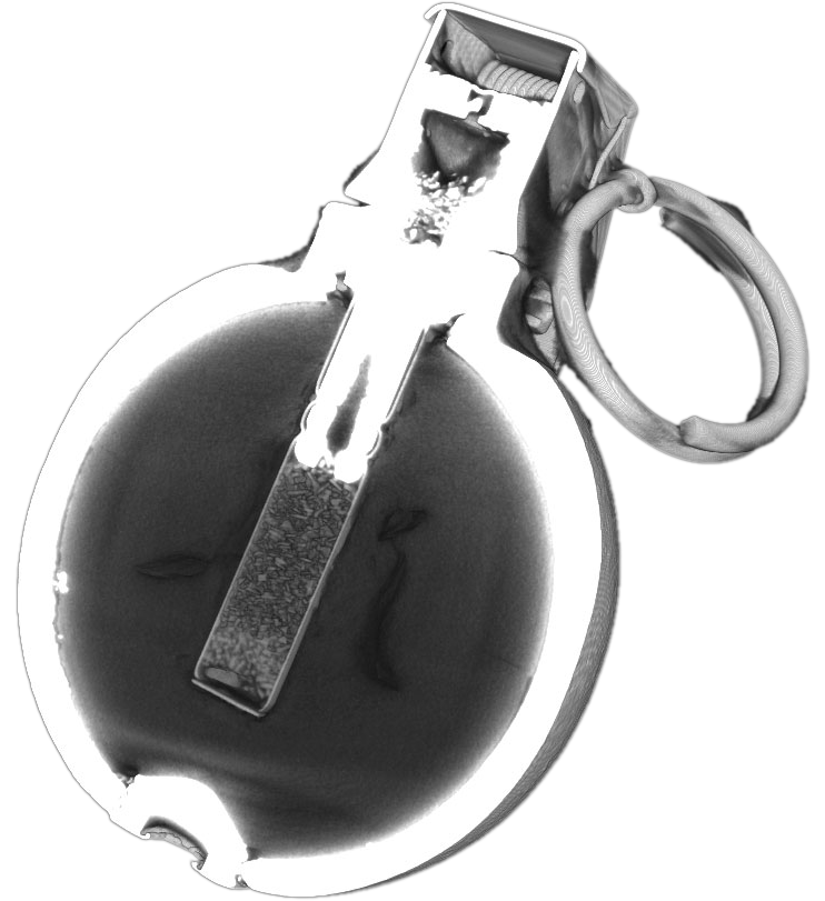 X-ray inspection of grenade