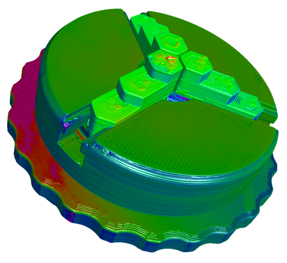 X-ray inspection of an additive manufactured chuck