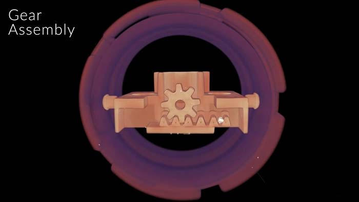 4D CT Advanced X-Ray Scan of a gear assembly