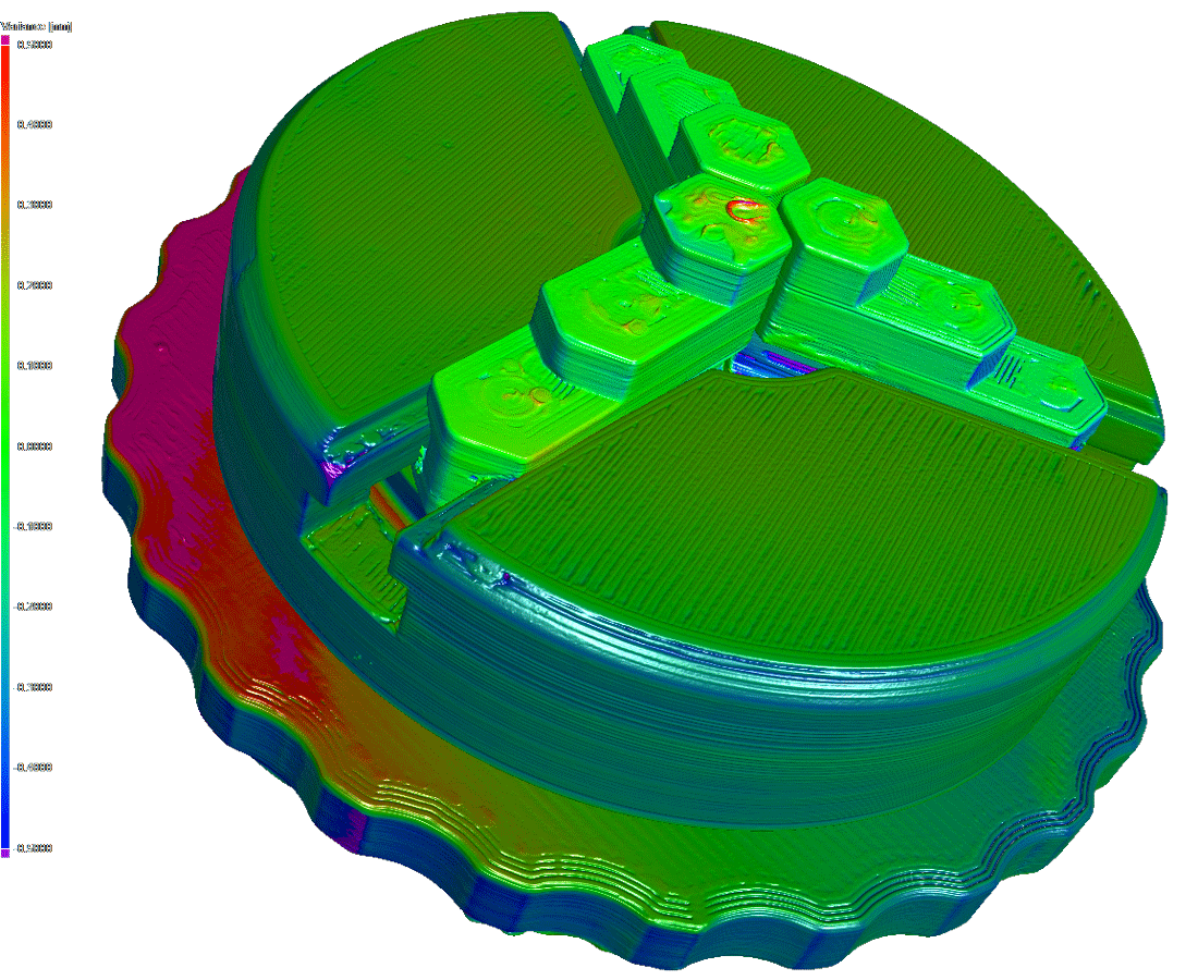 X-ray inspection of 3d printed chuck