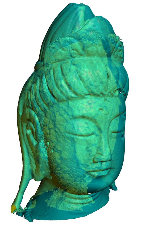 X-ray scan of a Korean statue
